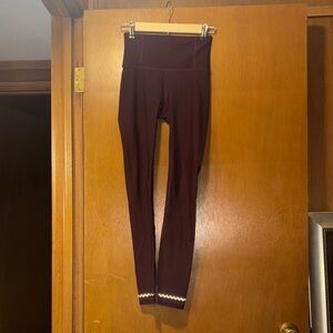 lululemon athletica Burgundy Leggings
